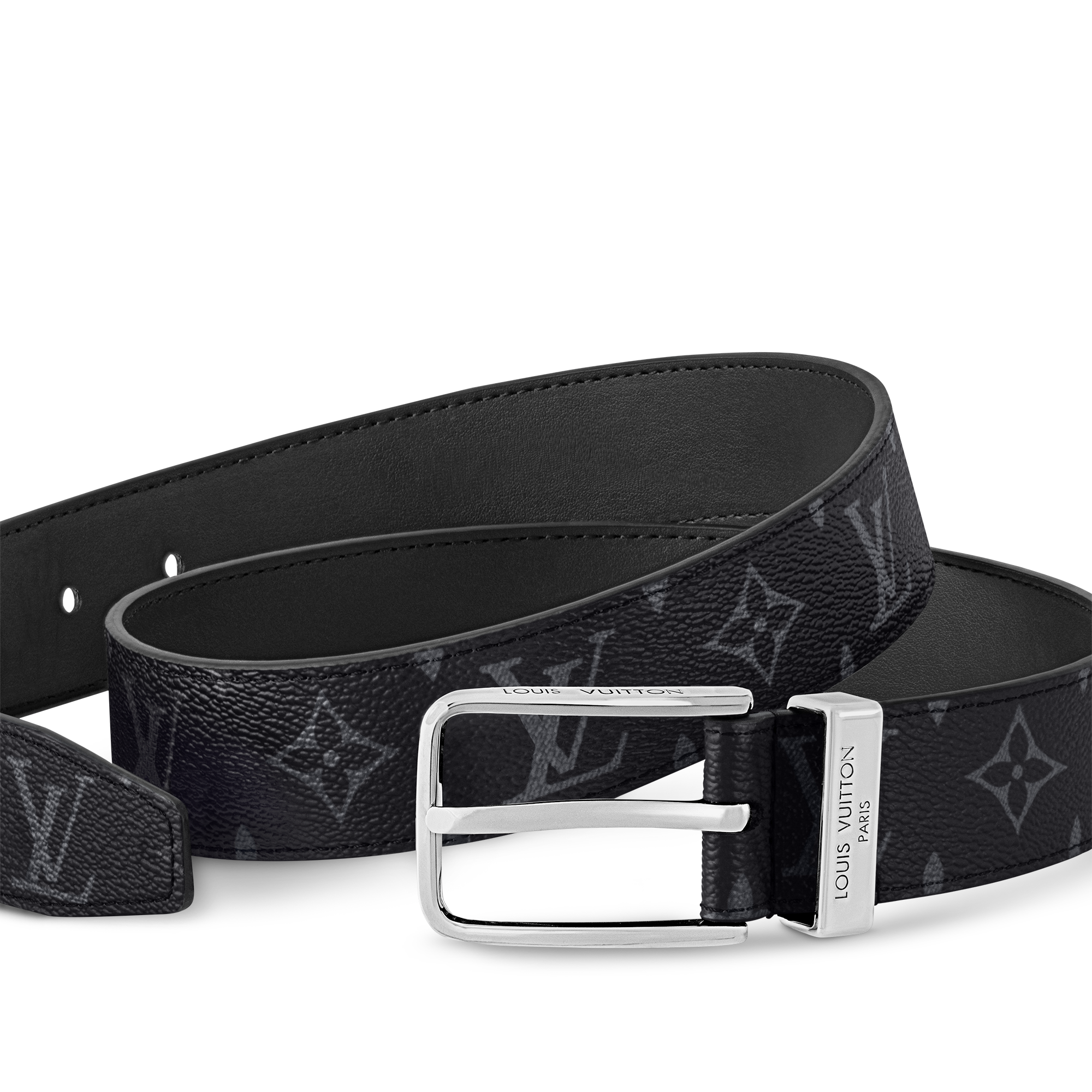 Pont Neuf 35mm Belt Monogram Eclipse Canvas - Men - Accessories
